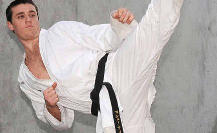 Matt Tickle, 21, competing in karate at the end of July. Matt Tickle, 21, competing in karate at the end of July.